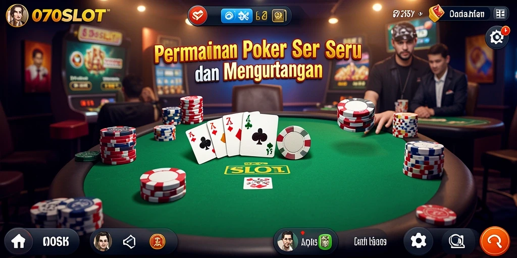 Screenshot gameplay Poker di 070SLOT yang penuh aksi.