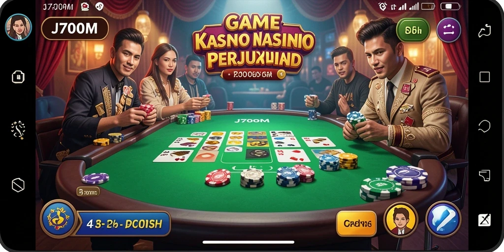 Tampilan gameplay J200M yang memukau dan interaktif di dunia Kasino.