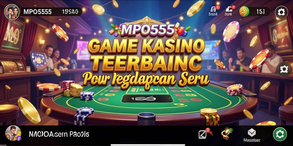 Screenshot utama MPO555 menampilkan gameplay Kasino yang seru dan mendebarkan.