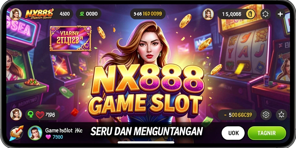 Tampilan gameplay seru dan menghibur di NX888, aplikasi Slot favorit.