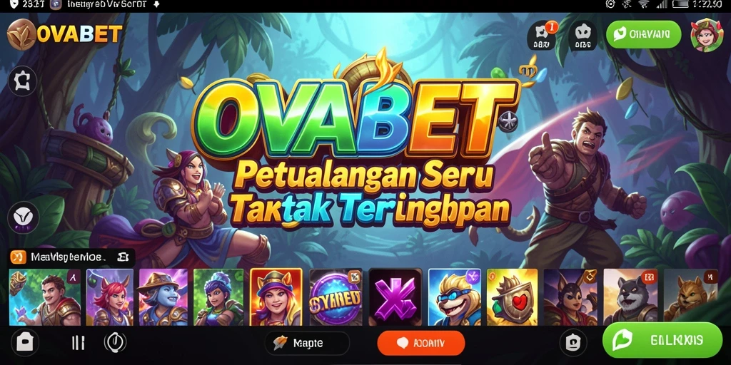 Tampilan gameplay <strong>OVABET</strong> yang mendebarkan dengan grafis yang menawan.