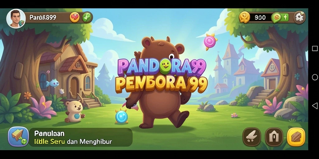 Screenshot gameplay <strong>PANDORA99</strong> yang menunjukkan aktivitas Idle yang menarik.