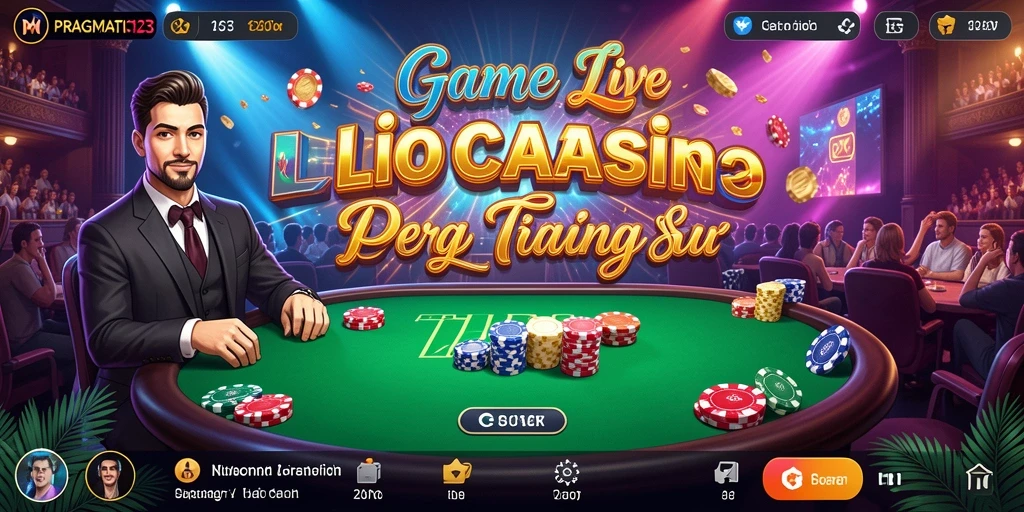 Tampilan gameplay Live Casino yang mengesankan di PRAGMATIC123.
