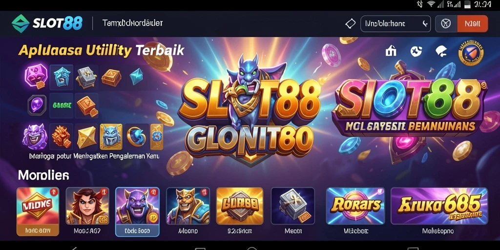 Tampilan antarmuka SLOT88 yang modern dan intuitif.