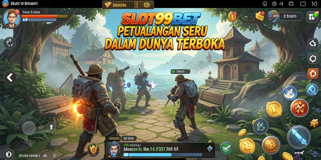 Tampilan gameplay SLOT99BET yang memukau dalam dunia terbuka.