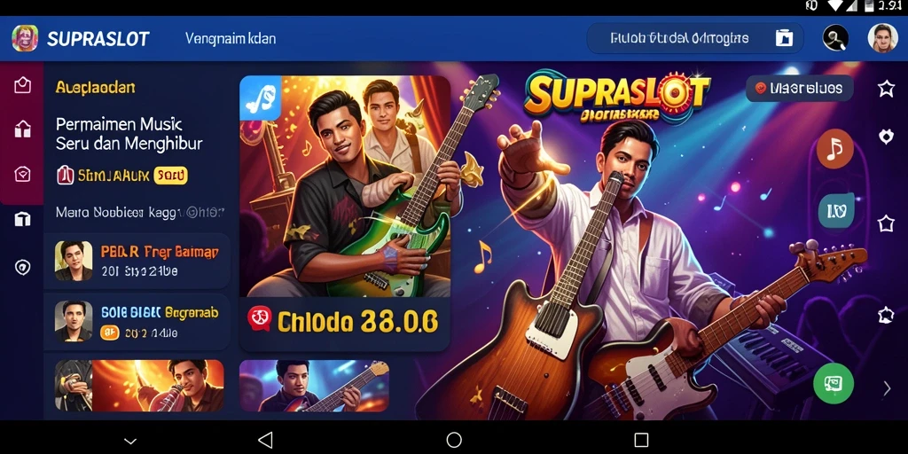 Tampilan gameplay menarik dalam permainan Musik SUPRASLOT.