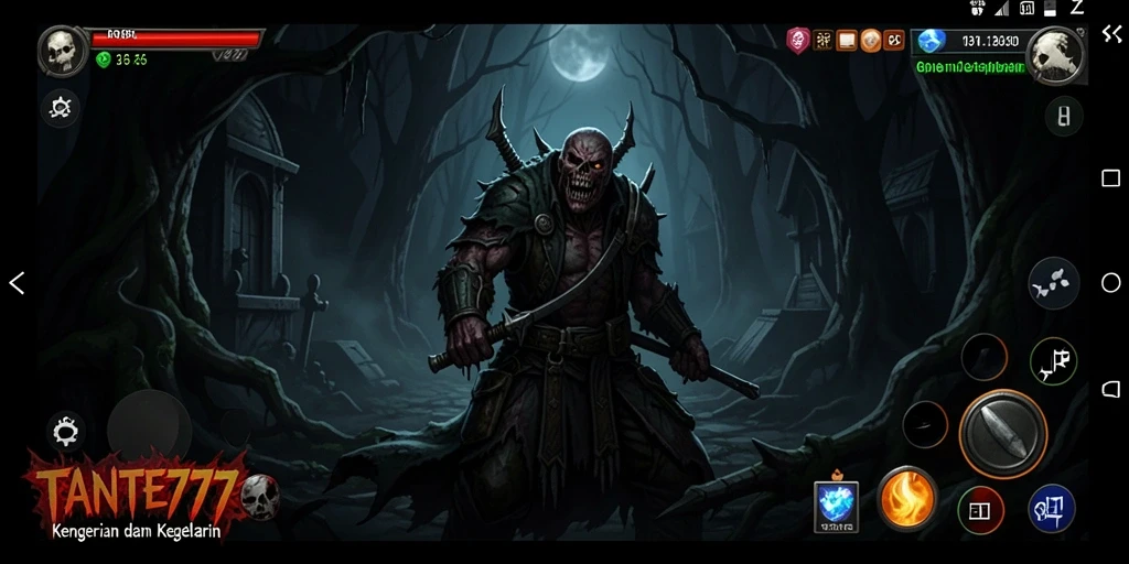 Gameplay menakutkan dalam TANTE777 yang memacu adrenalin.